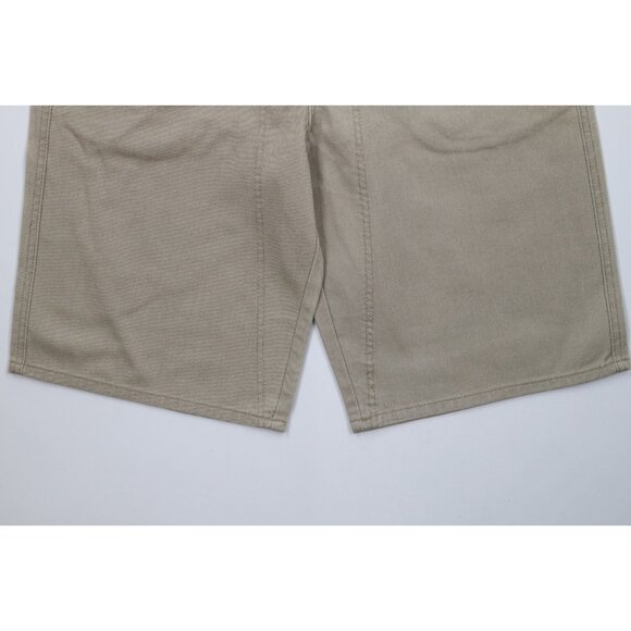 Deadstock Vtg 90s Marithe Francois Girbaud Mens 32 Baggy Denim Jean Shorts Beige - Picture 4 of 16